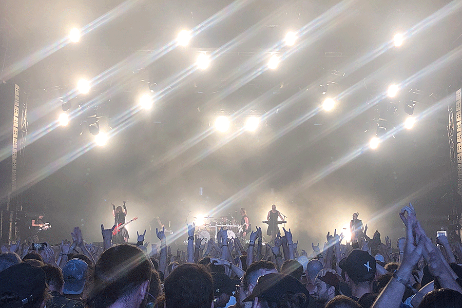 Ensiferum on stage at Hellfest, France 2022
